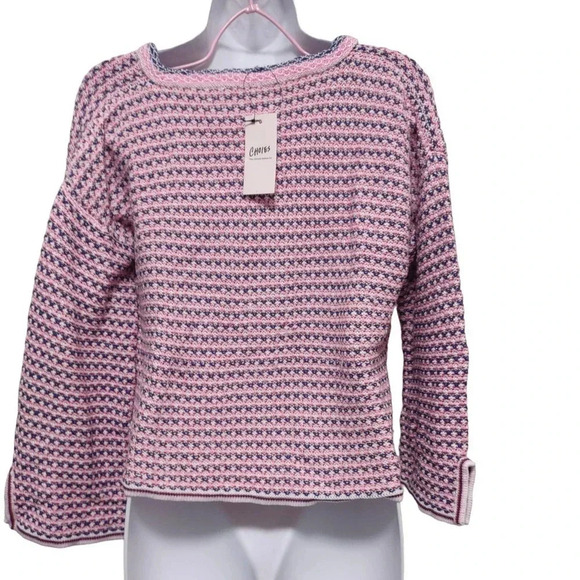 Beautiful Sweater Choles open Knit long-sleeved Cropped Baggy Pullover Sweater - Picture 6 of 8